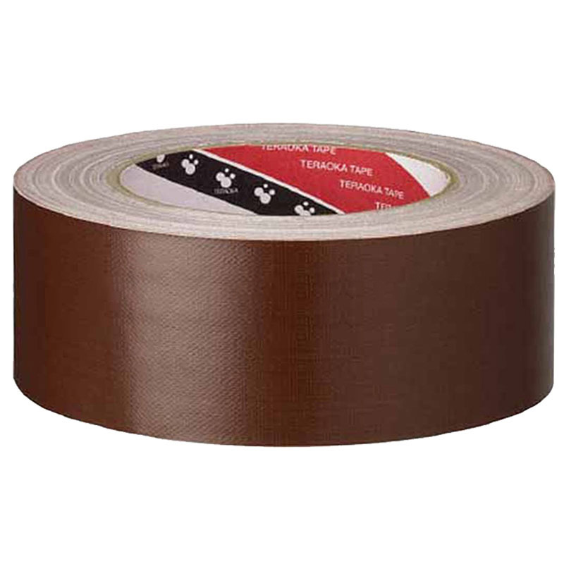 寺岡 オリーブテープ NO.145 茶（50mm×25m）（1ケース 30巻入り） 布粘着テープ