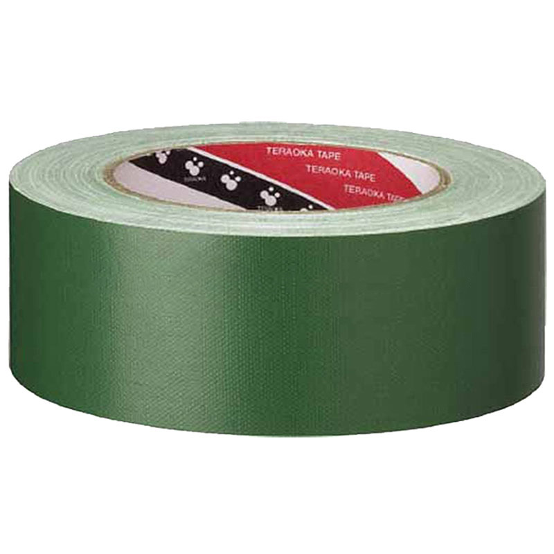 寺岡 オリーブテープ NO.145 緑（50mm×25m）（1ケース 30巻入り） 布粘着テープ