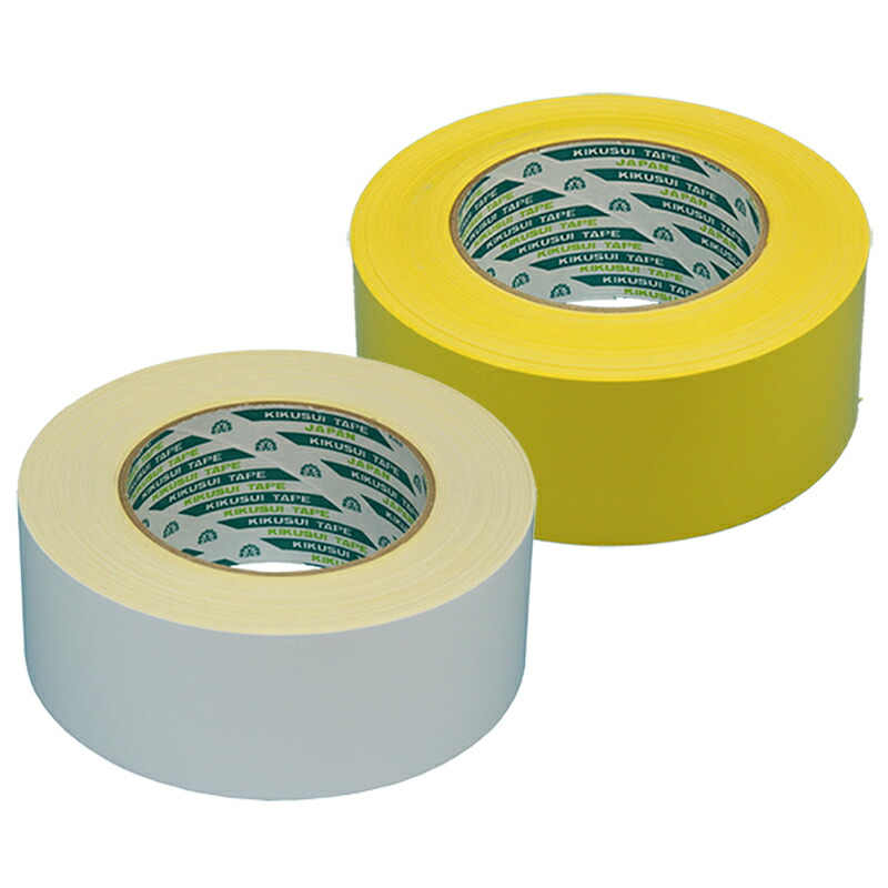 菊水磁気テープ キクラインテープ319 白＆黄味がかった 150粍幅×30m巻（屋内用 ）