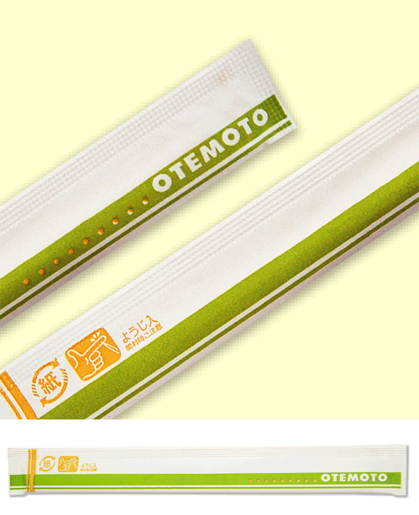 [立ちふさがる箸] 紙立ちふさがる箸TM柄 4,000膳入 アスペン元禄箸入