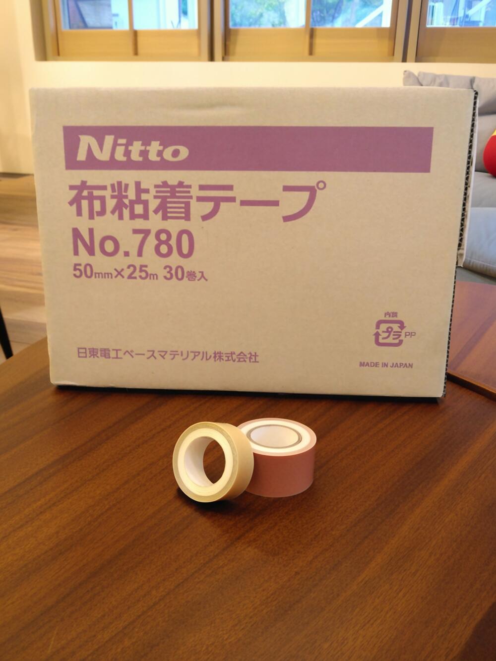 日東電工 布ねばり着く磁気テープ No.780 50粍幅×25m巻 30巻入(1容れもの) (ND)│容れもの売りわたす 御勤め用 荷造り磁気テープ 段ボール封かん 流通バス発着場 生み出すこと業 引き移るトレーダー 法人向け