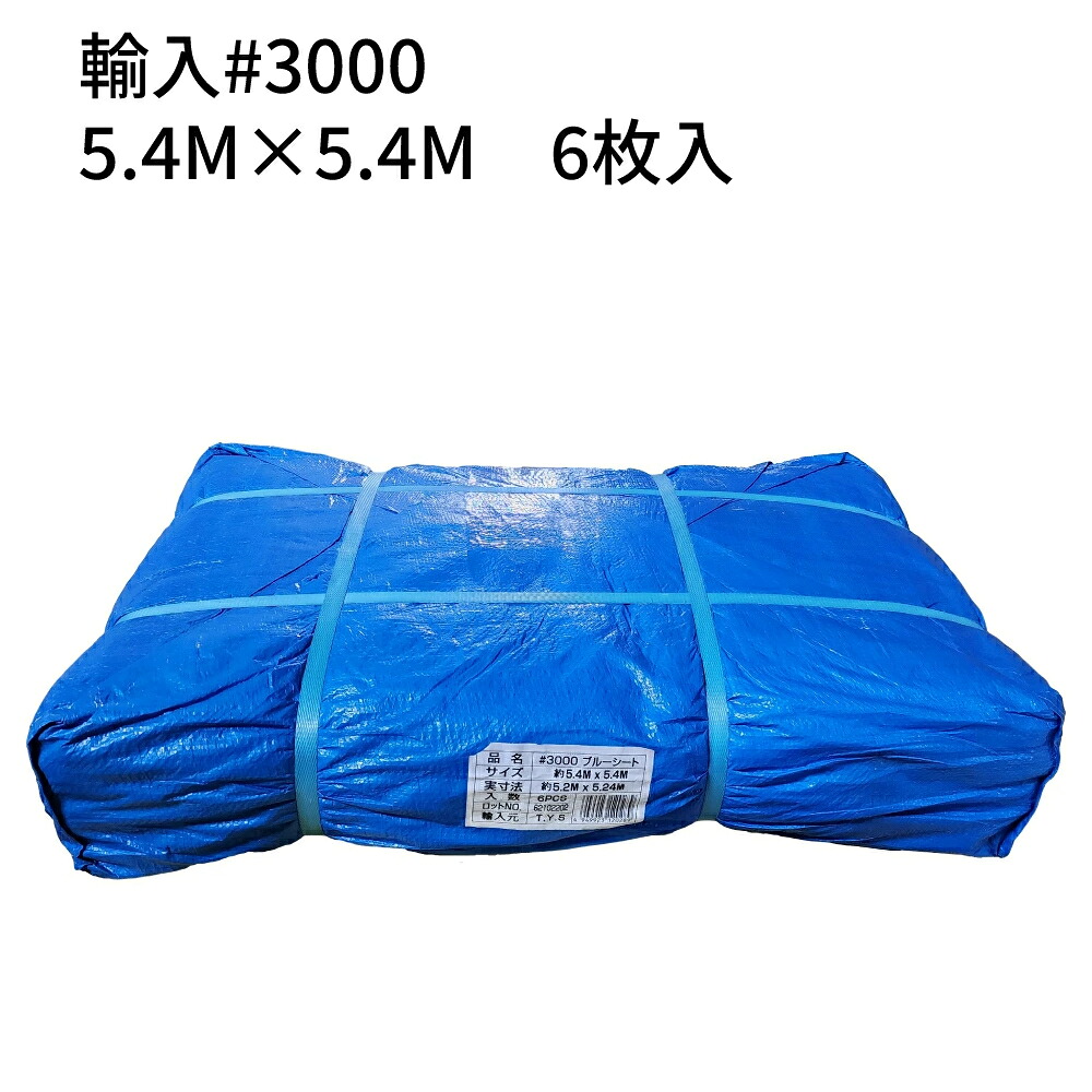 青色腰かけ#3000 インポート 朦々たる 5.4ｍ×5.4ｍ 6枚(1荷拵え) (T) ＜法人宛制限事項＞｜ 床材 打つ手 海水浴 難民キャンプ 観光旅行 花見