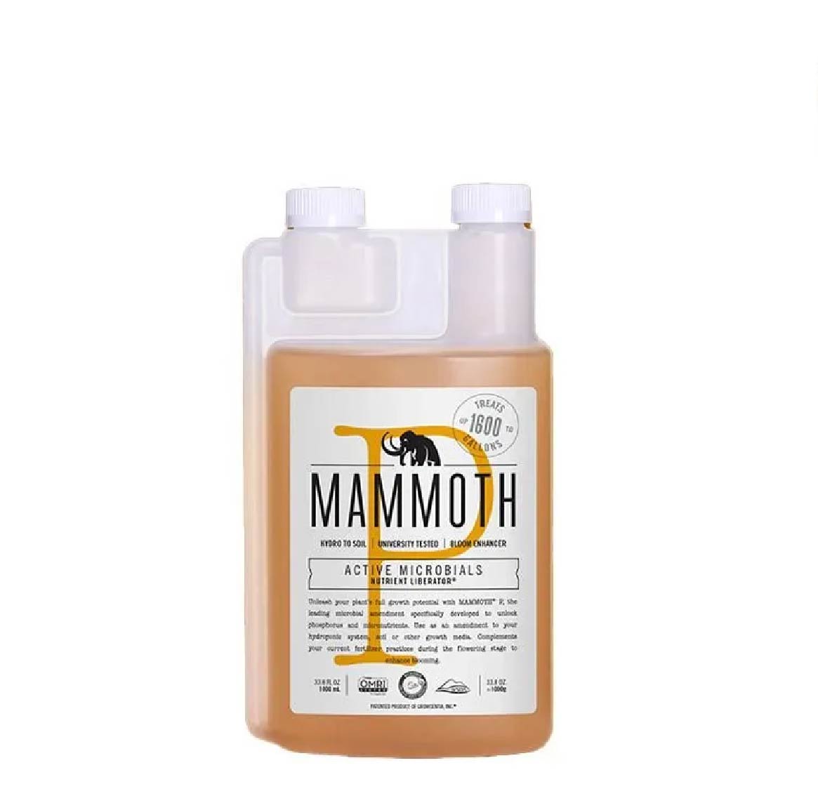 Mammoth P（マンモスP）1L　最大で16%の収穫増が見込める微生物資材(土壌接種剤)