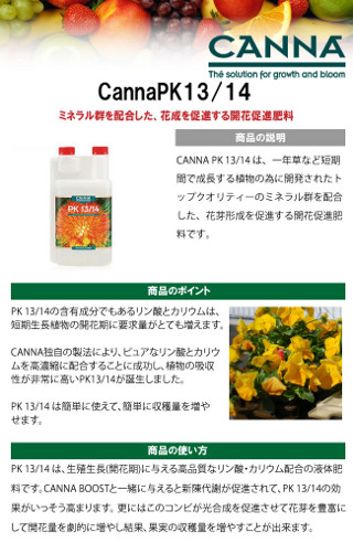 植物活性剤 植物活力剤 Canna 14 Pk13 5l