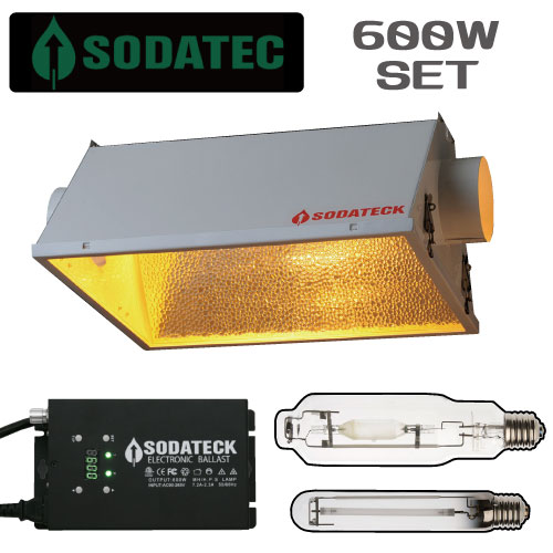 植物育成 ライトのAC100 600Wセット(送料込)(安心の1年保証) Sodateck ソダテック GROW LIGHT