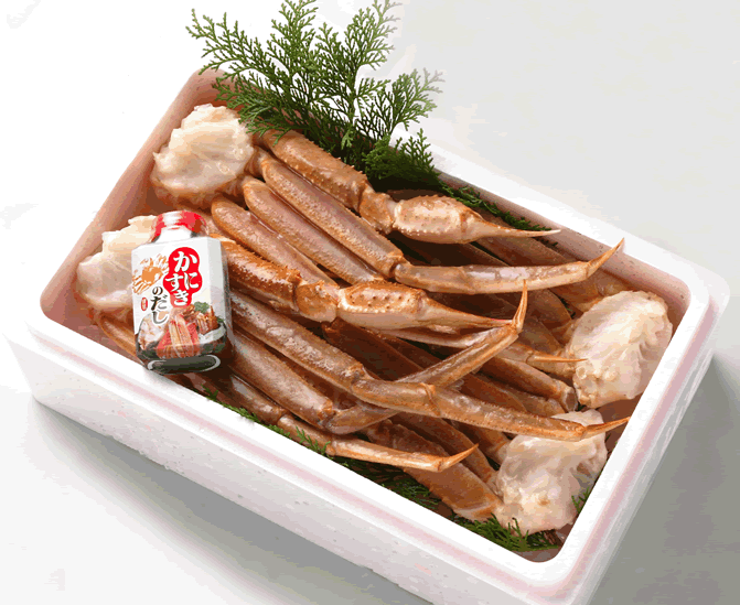 送料無料 焼きガニ・かにすきセット 自信！選ぶ価値あり、量と味、 オリジナルたれに香住料亭の誇り。 山陰香住から　ずわいがにの 焼きガニ・かにすきセット LLLサイズ 4肩（2匹分）かにすき用だし150ml1本付 9,985円