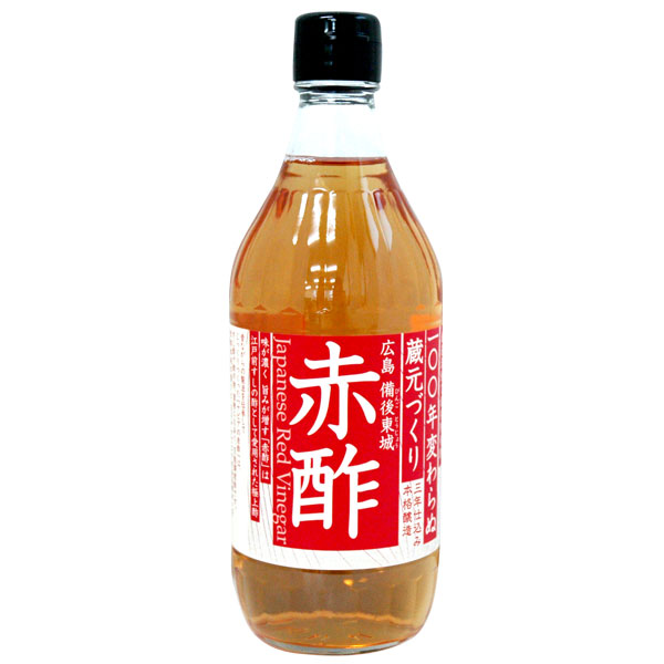 三年仕込み本格醸造 広島備後東城 赤酢 あかす 500ml 好評