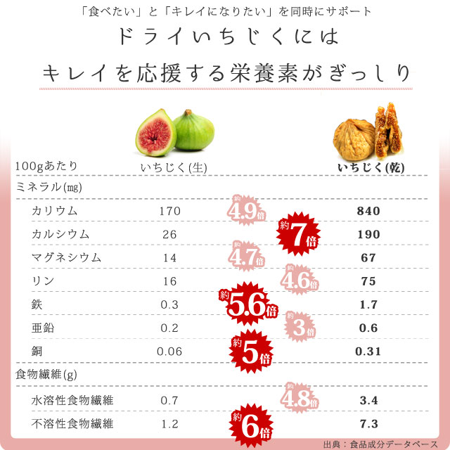 大粒ドライいちじく栄養素