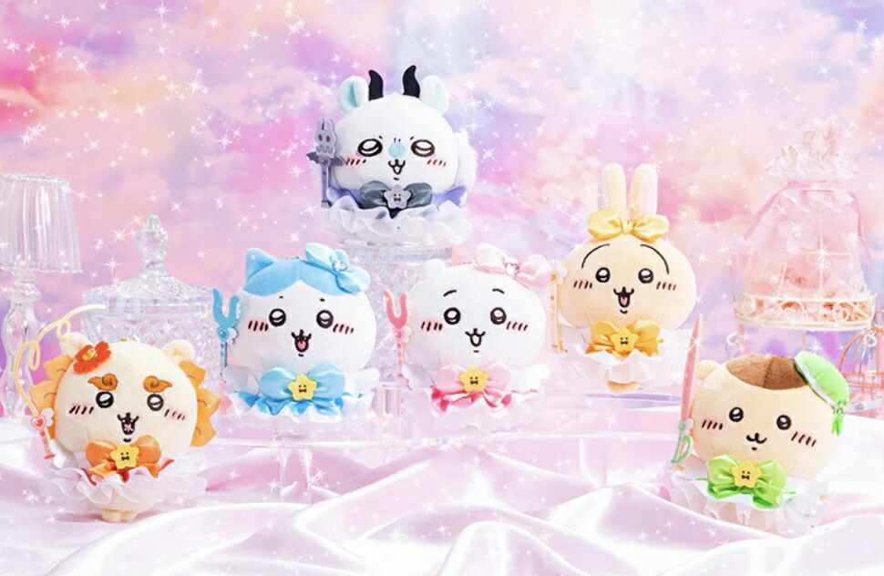 【新品】まじかるちいかわ　モモンガ　4点　まとめ売り　マスコット　ポーチ　ソフビ ちいかわ 超まじかるちいかわ マスコットも入る！クリアポーチ
