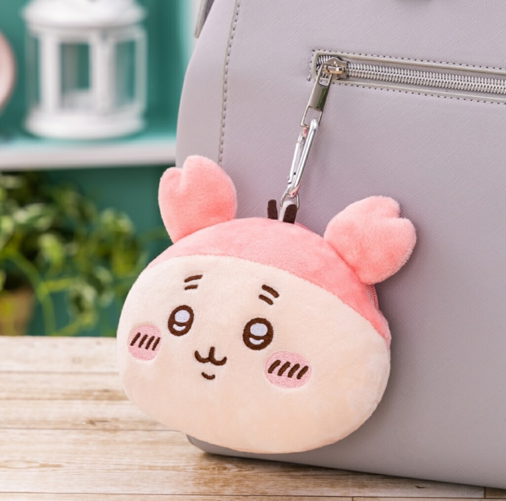 ちいかわあの子ぬいぐるみ討伐ハチワレうさぎぬいぐるみパスモケース指先パペット ちいかわ - ハチワレ ぬいぐるみパスケースポーチ① 指先