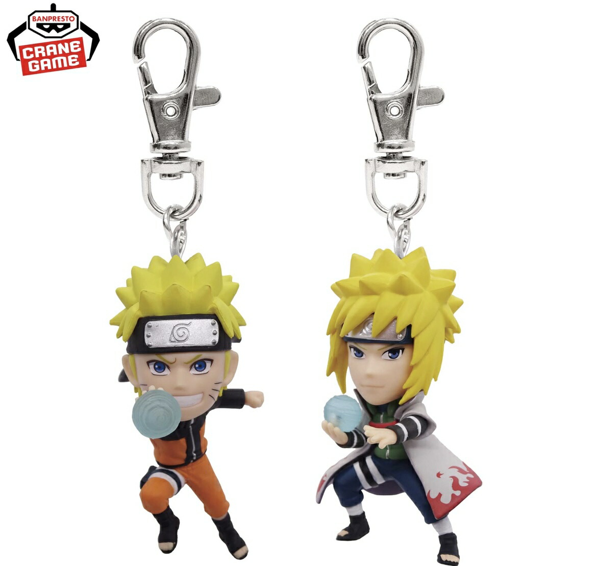 NARUTO-ナルト- 疾風伝 フィギュアキーホルダー～うずまきナルト・波風ミナト～ サスケ ナルト カカシ　忍者 暁画像