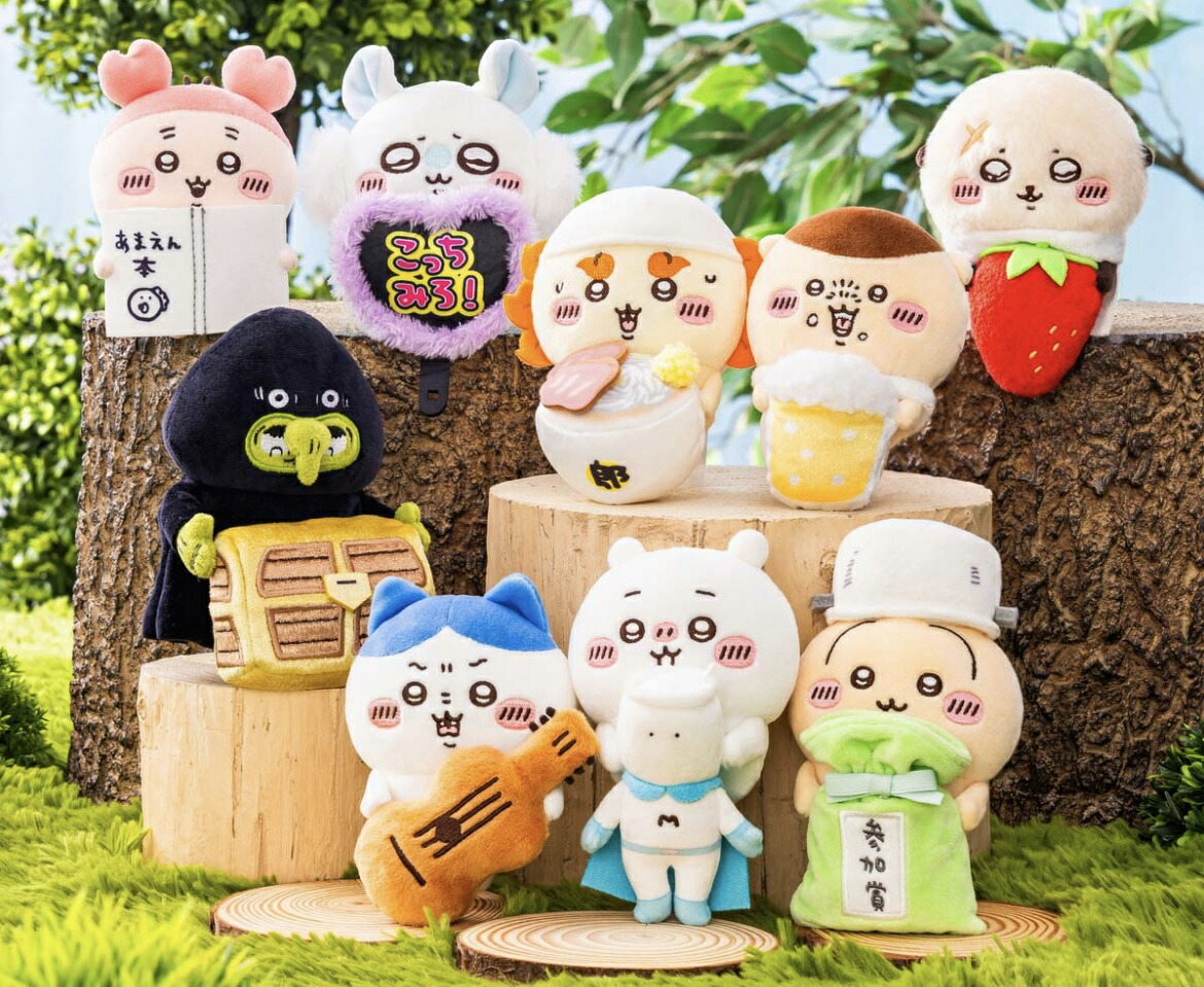 【新品未開封】【14点セット】ちいかわ低反発クッション全3種ハチワレうさぎ ちいかわ 低反発クッション～リボン～」がプライズ景品で登場 - ちい