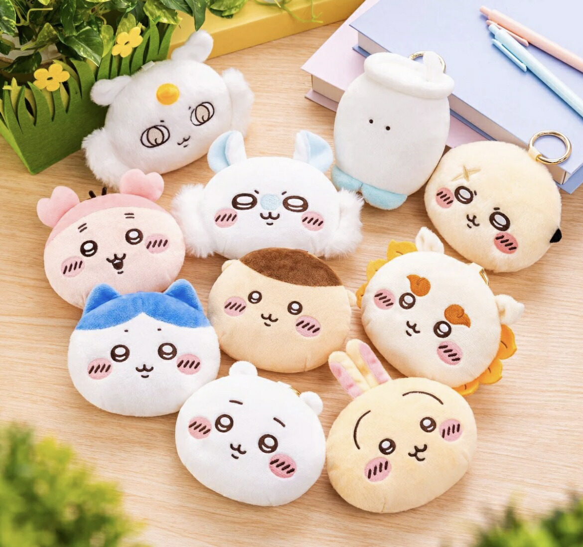 ちいかわ　パジャママスコット　ぬいぐるみ　ハチワレ　うさぎ　モモンガ　マスコット ちいかわ パジャマパーティーなぷちミニマスコット（ハチワレ