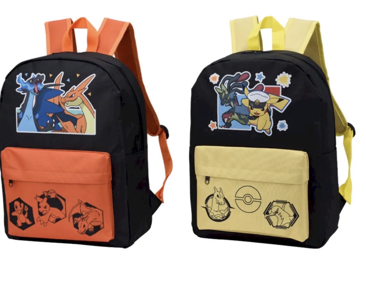 ポケットモンスタープラチナムザッカリュック～メガリザードンX・メガリザードンY＆キャプテンピカチュウ・黄色いメガルカリオ～ スカーレット バイオレット 3980円以上購入で送料無料 ポケモン はじめてのプレゼント プレゼント 誕生日 クリスマス リュック かばん画像
