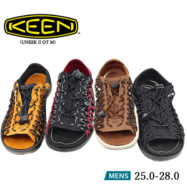 キーン KEEN サンダル ユニーク ツー オーティー UNEEK II OT 1027287 1027288 1027289 1027290 ブラック/カリー ブラック/メルロー バイソン/ブラック ブラック/ブラック カジュアル アウトドア 靴 【メンズ】