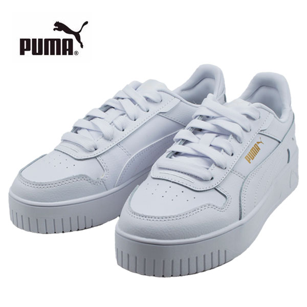 プーマ PUMA レディース スニーカー 厚底 白 ホワイト キャリーナ ストリート CARINA STREET 389090 01 カジュアル シューズ 厚底スニーカー 靴 運動靴 通学 おしゃれ シンプル ギフト プレゼント　【レディース】