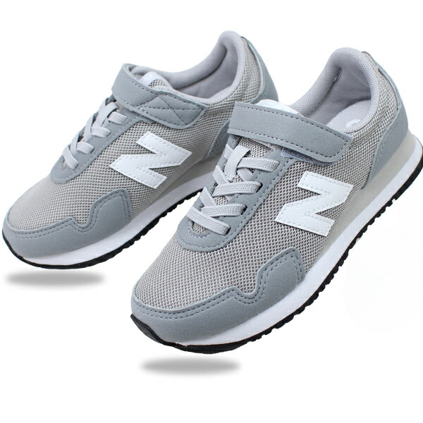 ニューバランス キッズ ジュニア スニーカー グレー PV323GR New Balance Wワイズ マジックテープ カジュアル 運動靴 【子供・キッズ】