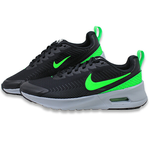 ナイキ NIKE エア マックス ヌアクシス AIR MAX NUAXIS HV5754 010 メンズ スニーカー カジュアル シューズ 運動靴 ブラック グリーン 黄緑 緑 スポーツ ランニング 人気 軽量 ギフト プレゼント 【メンズ】