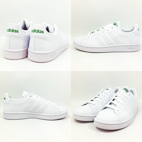 楽天市場 アディダス Adidas スニーカー Advancourt Base Ee7690 靴 白 White 緑 Green レディース レディース Onstep