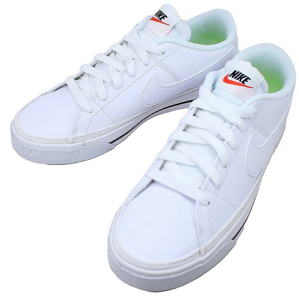 ナイキ NIKE レディース スニーカー シューズ ウィメンズ コート レガシー ネクスト ネイチャー DH3161 101 100 112 カジュアルシューズ シンプル おしゃれ 靴紐 通勤 通学 【レディース】