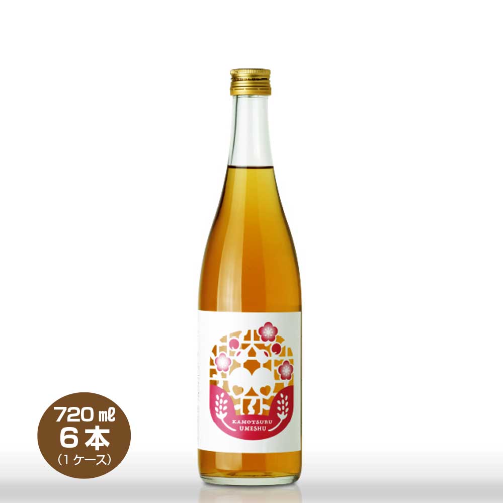 【送料無料】賀茂鶴 純米酒仕込 梅酒 720ml×6本 1ケース リキュール 紀州南高梅100%使用 日本酒梅酒