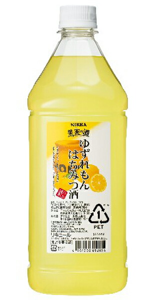 ニッカ 果実の酒 全国一律送料無料 ゆずれもんはちみつ15度 1800ml リキュールアサヒ ペットボトル カクテルコンク 業務用 期間限定キャンペーン