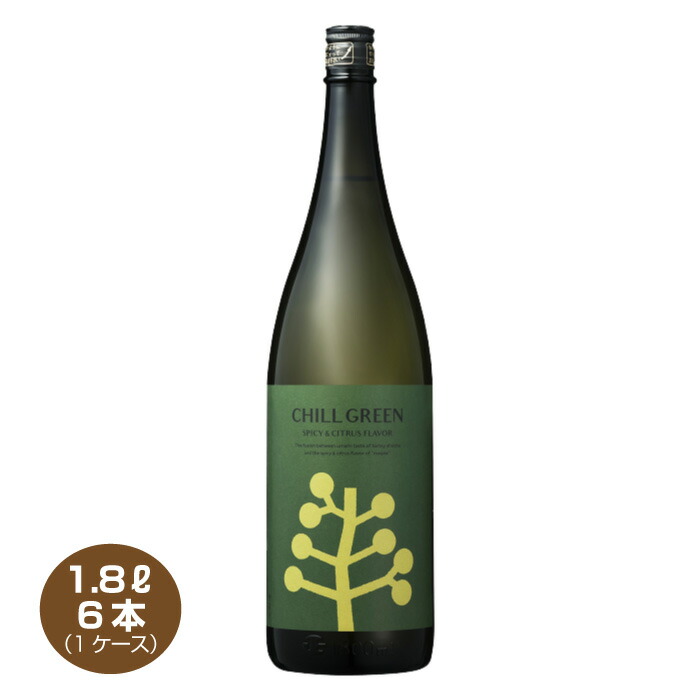 【送料無料】CHILL GREEN spicy&citrus 25度 1.8L×6本 濱田酒造 麦焼酎 1800ml瓶 チルグリーン スパイシー＆シトラス