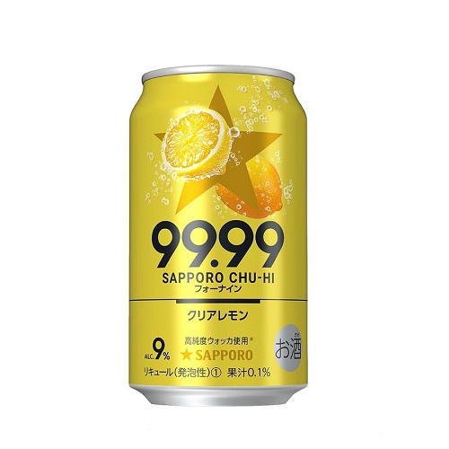 楽天市場 送料無料 サッポロ 99 99 クリアレモン フォーナイン 350ml 24缶 1ケース チューハイ 焼酎屋ドラゴン