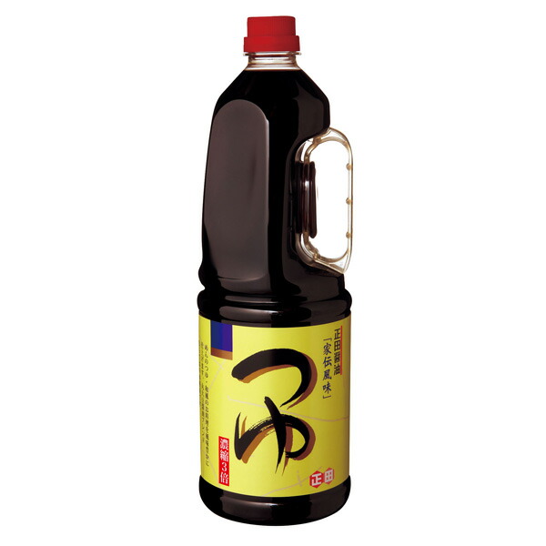 【送料無料】<BR>【正田醤油】<BR>家伝風味3倍つゆ<BR> 1.8Lペットボトル×6本