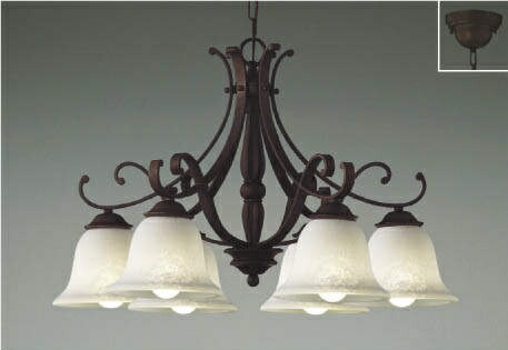 楽天市場】シャンデリア（電球色）AA37738Lコイズミ取付簡易型 : 照明