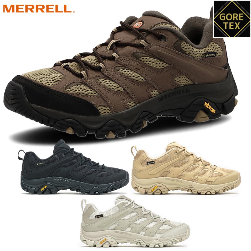 メレル メンズ MOAB 3 SYNTHETIC GORE-TEX R スニーカー 靴 シューズ ゴアテックス 雨合羽 軽さ トレッキング 雨 黒いこと 黒 貨物輸送無料 MERRELL J500239 J500247 J500433 J500437