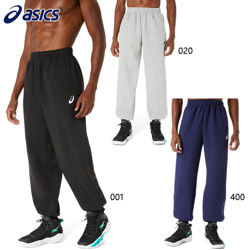 asics　アシックス　スウェットパンツ　裾ボタン　バスケットボール　メンズ ASICS スウェットパンツ メンズ アシックス Mサイズ 暖か 保温