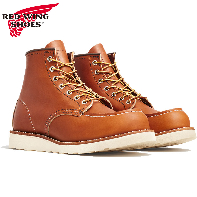 正規取扱店 レッドウィング メンズ 6インチ クラシックモック 6-inch Classic Moc ブーツ ワークブーツ 靴 シューズ オロ レガシー ワイズE Made in USA ブラウン 茶色 送料無料 RED WING 875｜子供靴専門店シューアイキッズ