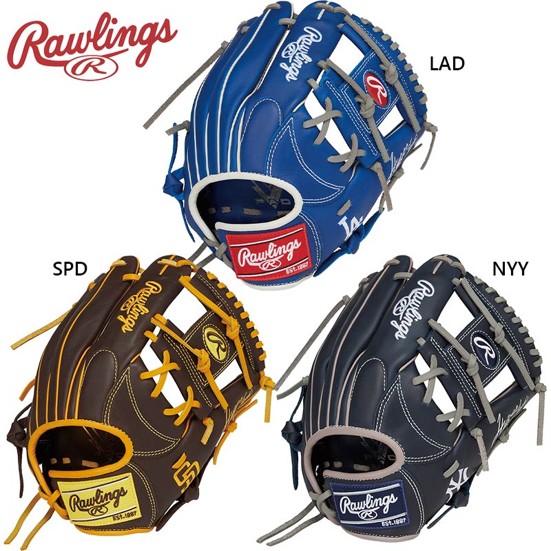 ローリングス ジュニア キッズ 軟式ジュニア HYPER TECH MLB TEAM オールラウンド用 野球 アクセサリー 競技 グローブ 運動 スポーツ グレー ブルー ブラウン 青 茶色 灰色 送料無料 RAWLINGS GJ5HTMN6L
