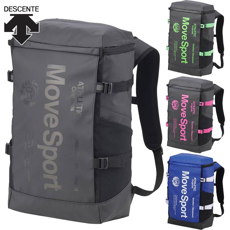 約30L デサント メンズ レディース スクエアバッグ30 バッグ 鞄 リュック 再帰反射 運動 スポーツ ブラック 黒 ブルー 青 送料無料 DESCENTE ST5SBP30U