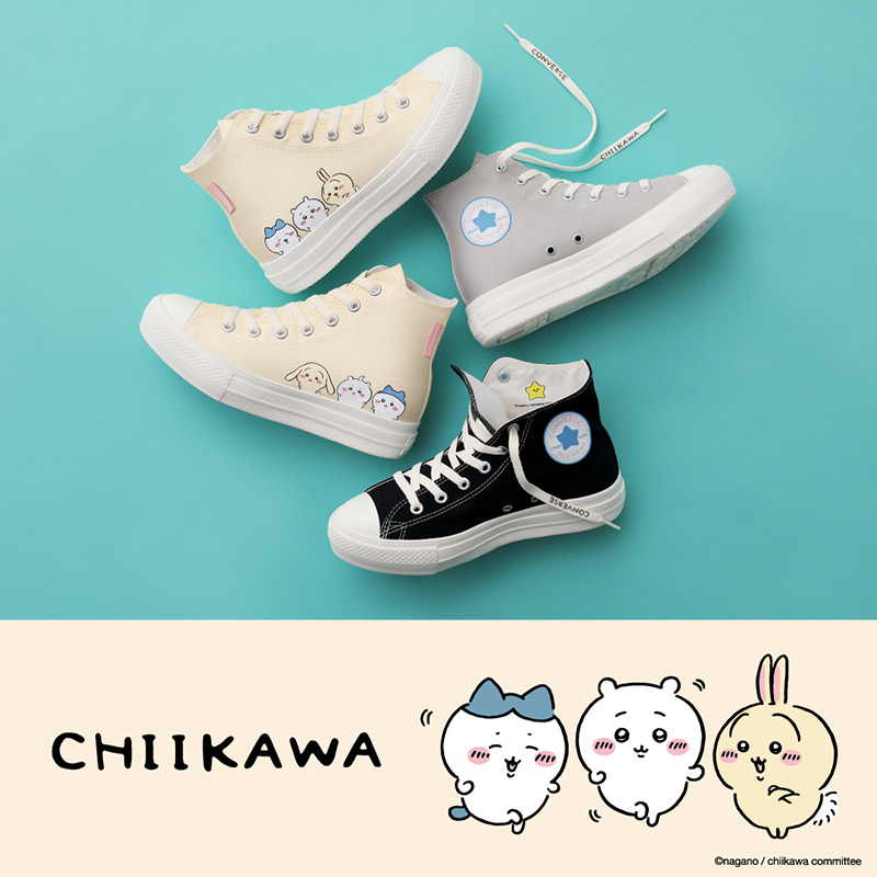 コンバース レディース ALL STAR LIGHT PLTS PT HI / CHIIKAWA オールスター ライト ちいかわ スニーカー 靴 シューズ ブラック 黒 グレー 灰色 送料無料 CONVERSE 31315240 31315241 31315242