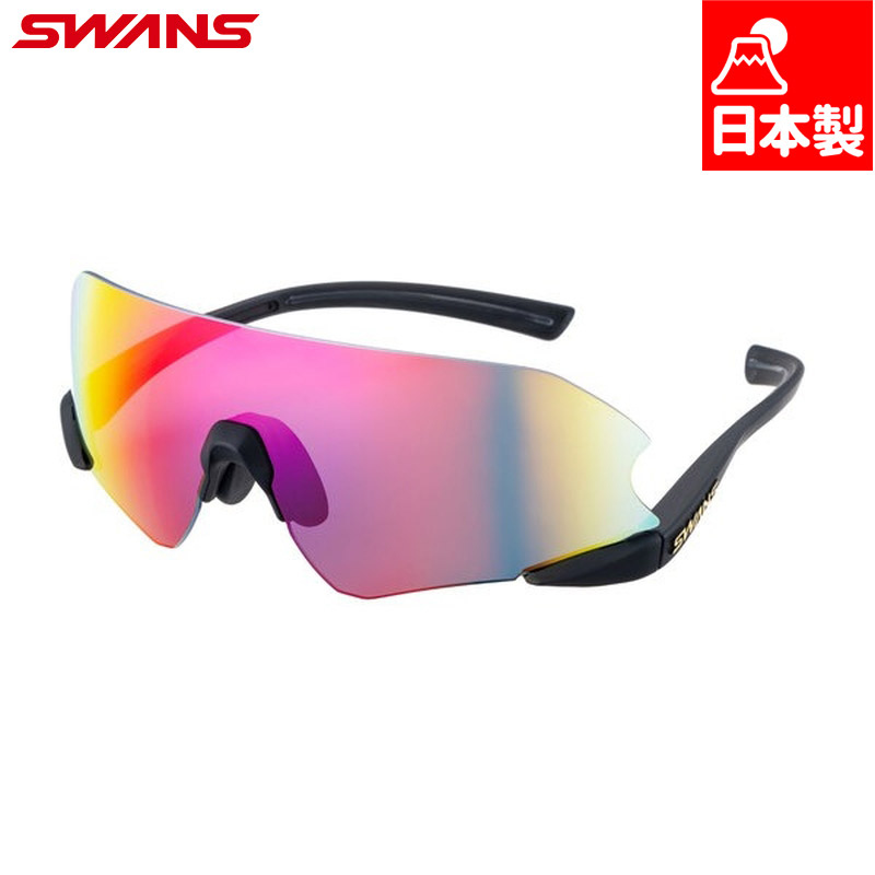 日本製 スワンズ メンズ レディース E-NOX NEURON G3 ミラーレンズモデル 陸上 長距離 ランニング マラソン サングラス UVカット ブラック 黒 送料無料 SWANS ENNG3-1701