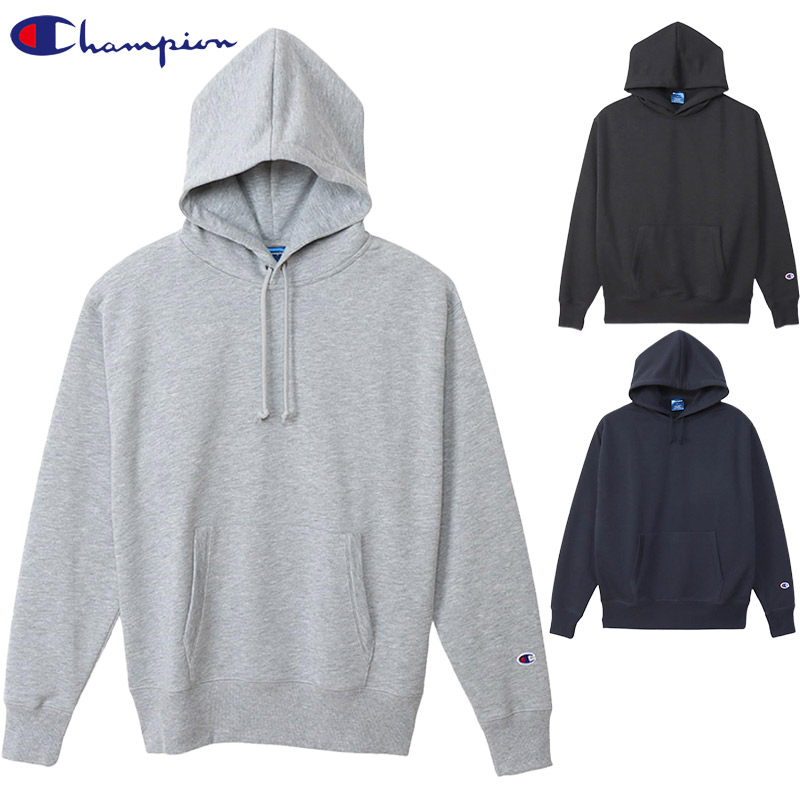 チャンピオン メンズ HOODED SWEATSHIRT アパレル トレーニング トップス 長袖 パーカー 吸汗速乾 運動 スポーツ ブラック 黒 グレー ネイビー 灰色 送料無料 Champion C3-XS161