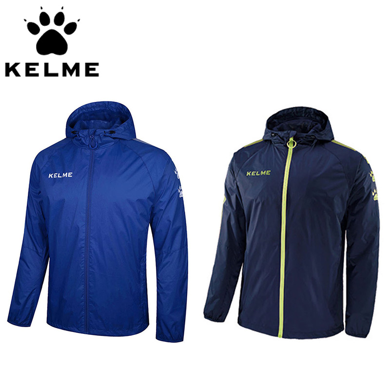 ケルメ ジュニア キッズ Jr. WIND-JACKET サッカー アパレル 競技 アウター ジャケット 長袖 スポーツ フード付き ジップアップ ブルー 青 送料無料 KELME 3883211