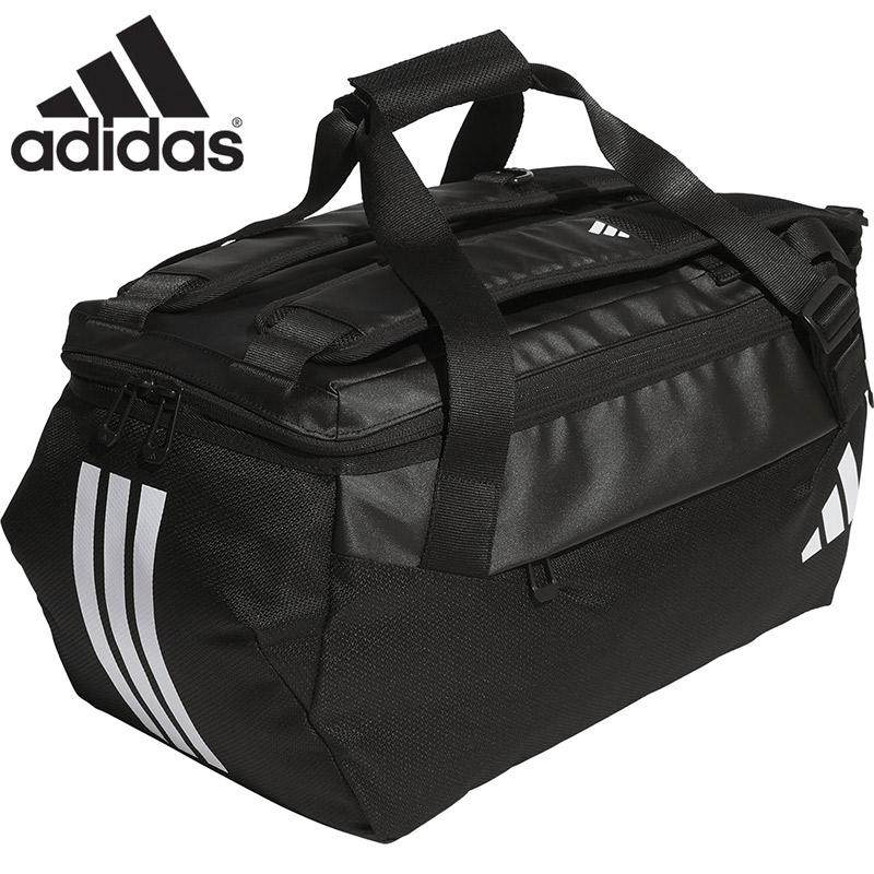 35L アディダス メンズ レディース EP/Syst.ダッフルバッグ 鞄 耐久性 ショルダーストラップ 手持ち リュック ボストン メッシュポケット マルチスポーツ ブラック 黒 送料無料 adidas CB849