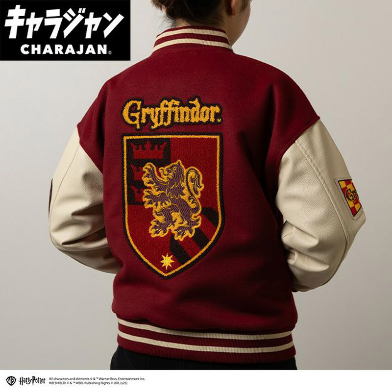 キャラジャン charajan 丸眞 メンズ レディース ハリー・ポッター グリフィンドールロゴ アパレル Harry Potter スタジャン ジャケット 送料無料 MARUSHIN 4105064600 4105099300