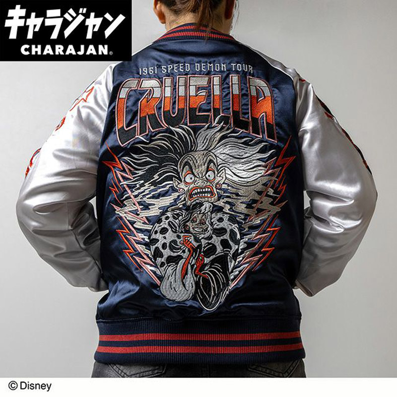 キャラジャン charajan クルエラ 丸眞 メンズ レディース ディズニーヴィランズ サンダーフォン アパレル 101匹わんちゃん Disney スカジャン 送料無料 MARUSHIN 2335066200