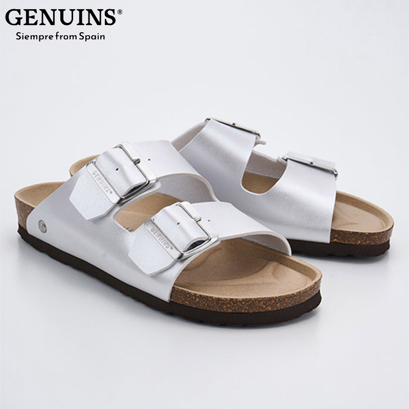 GENUINS レディース 【OUTLET】GENUINS HONOLULU ジェニュインズ サンダル 靴 シューズ コンフォート カジュアル シルバー 送料無料 GENUINS G105672JT｜子供靴専門店シューアイキッズ