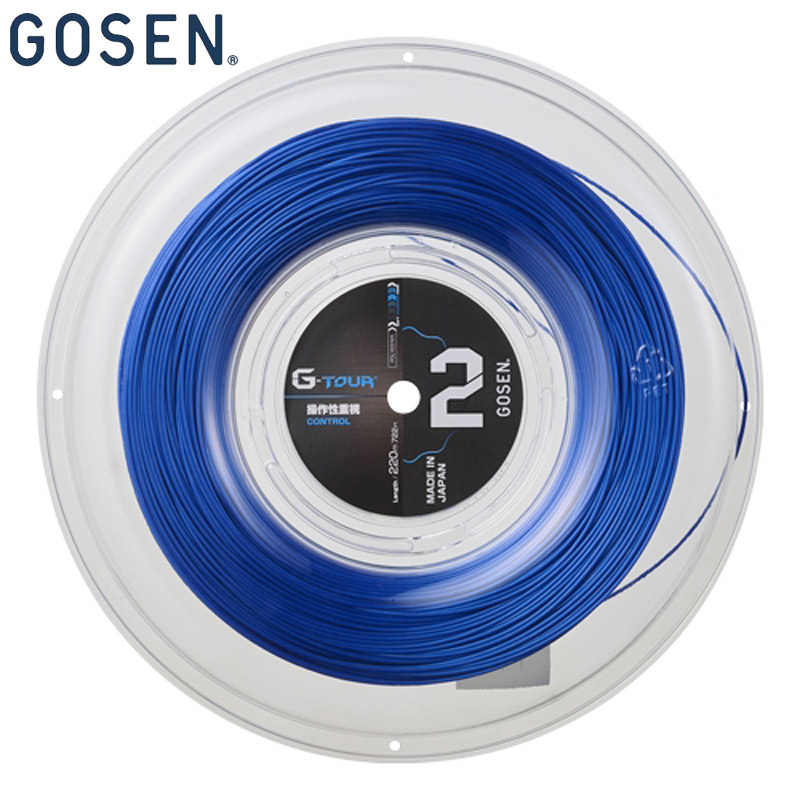 220mロール ゴーセン メンズ レディース G-TOUR2 16LGA ロール テニス 競技 アクセサリー ガット tennis G-TOUR ジーツアー ブルー 青 送料無料 GOSEN TSGT212MB