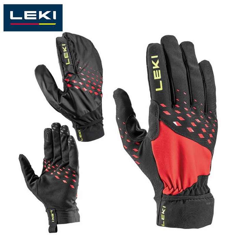 LEKI キャラバン メンズ レディース ウルトラトレイル ストーム アパレル 手袋 グローブ アウトドア 防風 軽量 ブラック 黒 送料無料 Caravan 1300518