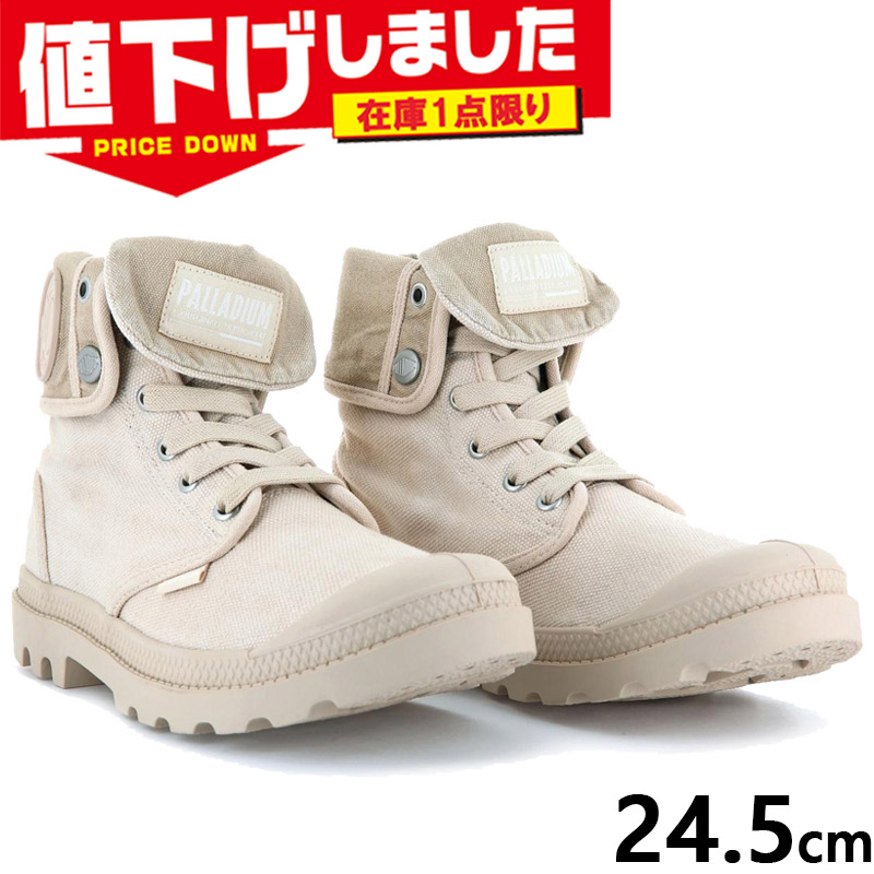 在庫1点限り 24.5cm パラディウム メンズ レディース BAGGY バギー スニーカー ブーツ 靴 シューズ ハイカット キャンバス 紐靴 送料無料 PALLADIUM 92353