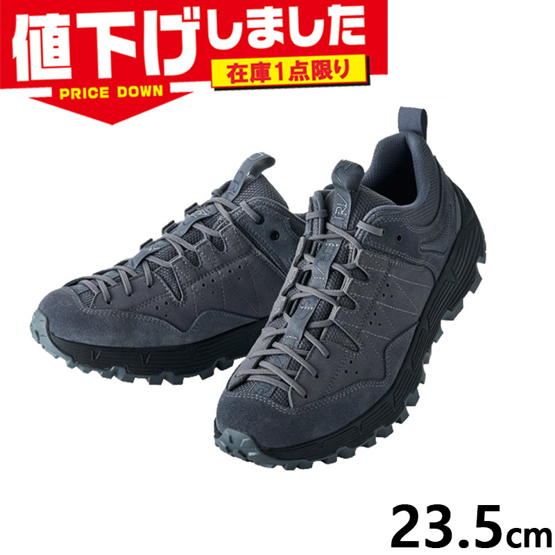 在庫1点限り 23.5cm CRV キャラバン メンズ レディース Cross Gen クロスジェン スニーカー 靴 シューズ アウトドア ハイキング ローカット 防水 グレー 灰色 送料無料 Caravan 0010032