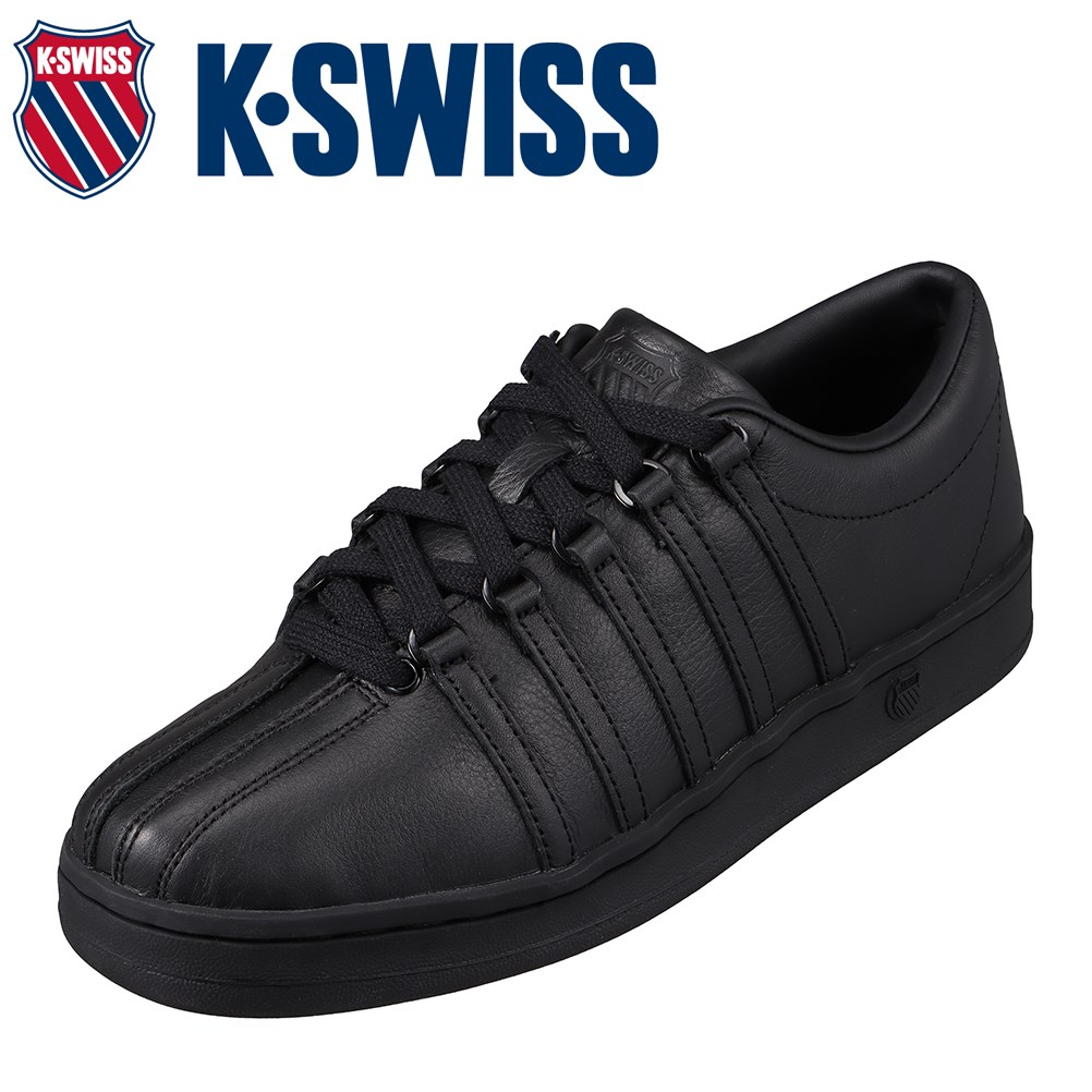 最も優遇 楽天市場 ケースイス K Swiss Classic メンズ靴 靴 シューズ スニーカー 本革 レザー 人気 ブランド 定番 小さい サイズ対応 大きいサイズ対応 ブラック ブラック 靴 チヨダ楽天市場店 最新人気 Www Tepezala Gob Mx