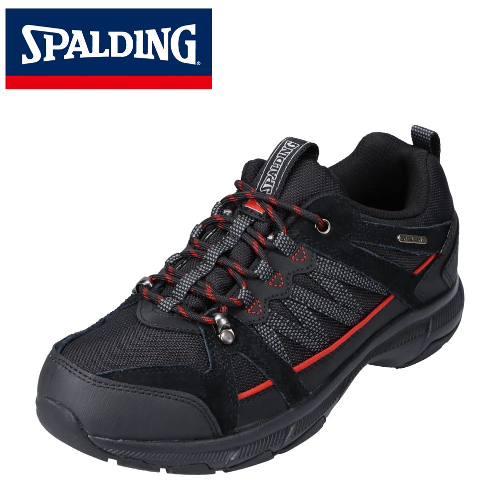 スポルディング Spalding Oin 3590 メンズ靴 靴 シューズ 4e相当 スポーツシューズ ウォーキングシューズ 4e 幅広 ワイド 透湿 防水 雨の日 本革 スエード ブラック Maf Gov Ws