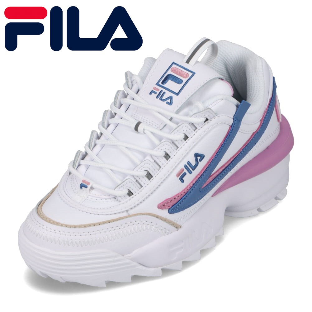 楽天市場】フィラ FILA WFW22072-148 レディース靴 靴 シューズ 2E相当 ローカットスニーカー 厚底 Dラプター２EXP トレンド  人気 ブランド ホワイト×ブルー：靴・チヨダ楽天市場店